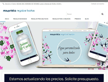 Tablet Screenshot of mayoristaregalosbodas.com